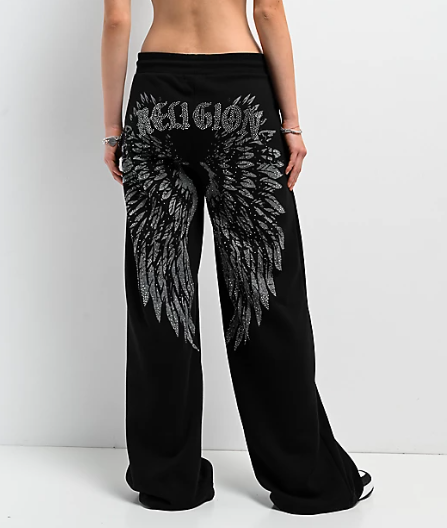 Winged Crystal Sweatpants