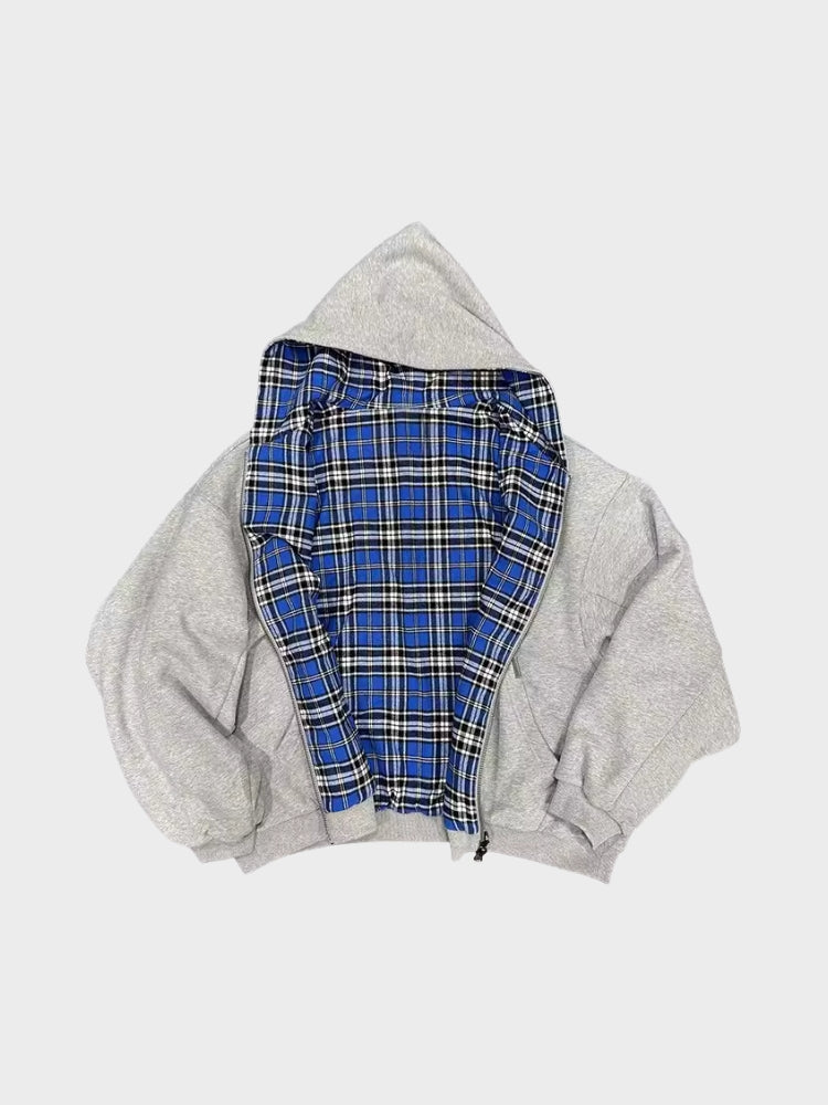 Inside Out Checkered Zipper