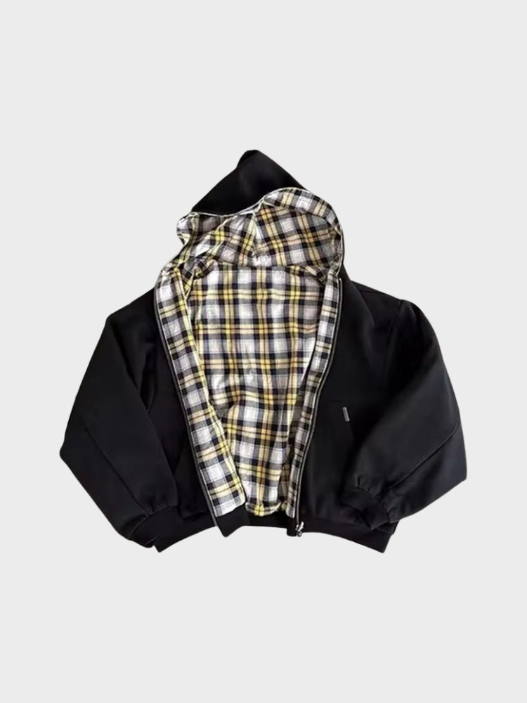 Inside Out Checkered Zipper