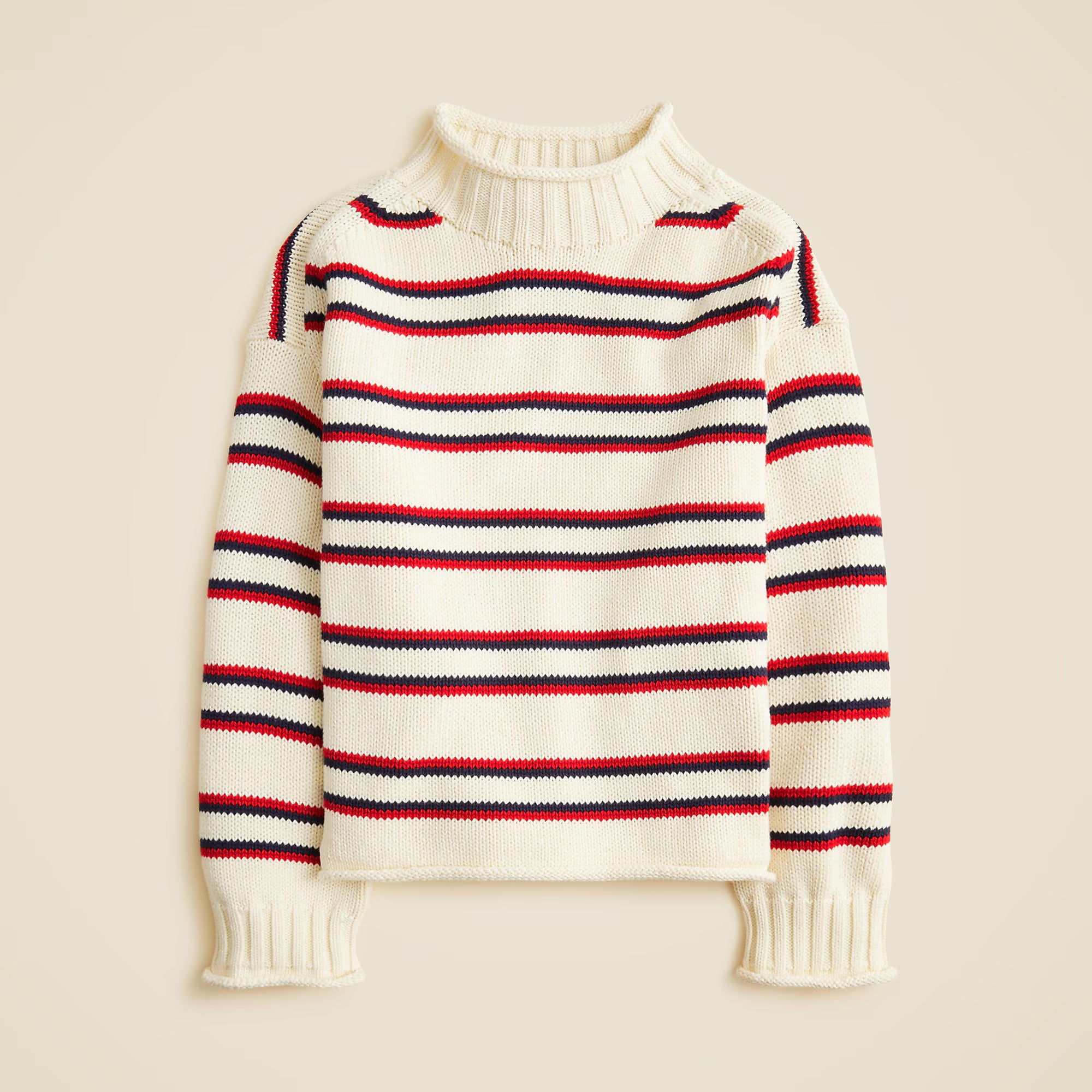 Rollneck Jumper In Stripe