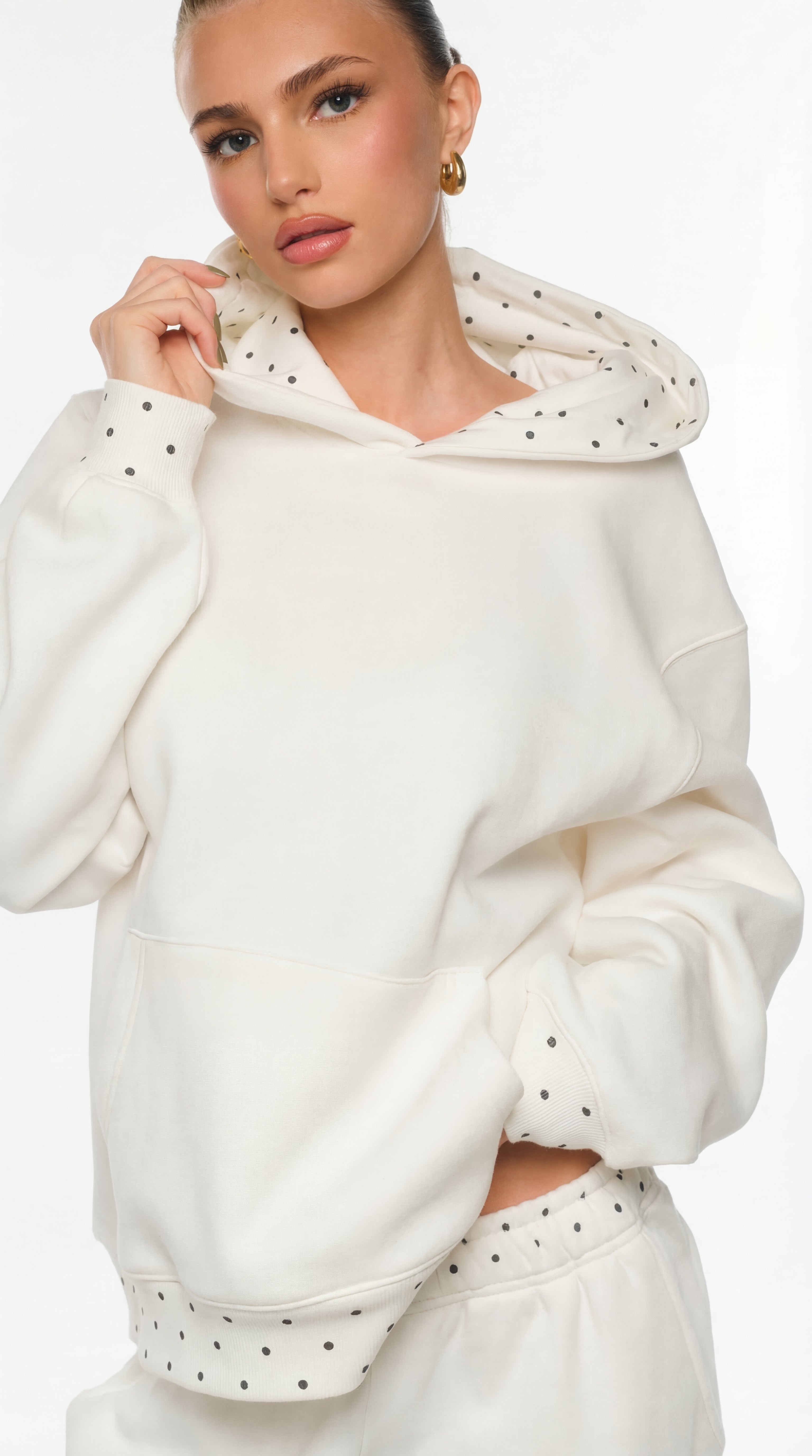 Polka Dot Hoodie