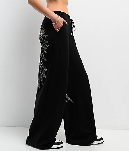 Winged Crystal Sweatpants
